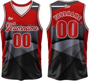 Uniformes de basketball pour hommes sans manches, 100 % polyester, dernière conception personnalisée, sublimation, grandes tailles, avec taille et nom de marque personnalisés - Product Image 5