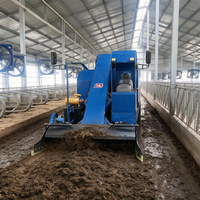 Camion ramasseur de fumier diesel à quatre roues, véhicule de nettoyage de fumier pour petites exploitations agricoles, adapté aux fermes de vaches, de bovins, de porcs et de moutons