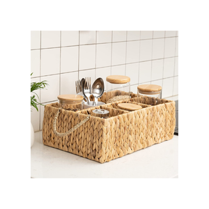 ตะกร้าใส่ของจากหญ้าทะเลตะกร้าใส่ของคุณภาพสูงเป็นมิตรกับสิ่งแวดล้อมตะกร้าเก็บของสำหรับตกแต่งบ้านตะกร้าหัตถกรรมผลิตจากเวียดนาม - Product Image 3