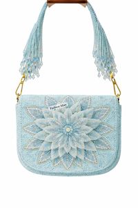 Designer Handmade Beaded Purse Womens Luxury <b>Party</b> And Cocktail <b>Bag</b> - Product Image 4