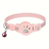 Collier GPS pour animaux de compagnie, localisateur de chat, suivi Bluetooth, sangle de cou réfléchissante, étanche pour chats