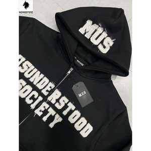 เสื้อฮู้ดผ้าฟลีซปักโลโก้ได้ตามต้องการของผู้ชายเสื้อสเวตเชิ้ตลำลองฤดูหนาวแบบลำลองเทคนิคการพิมพ์ลายนูนบนหน้าจอแบบ3D เทคนิคซักได้ - Product Image 5