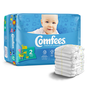 Comfees Baby Diapers Size 2 42 pcs (x4) Disposable Baby Diapers Newborn Diapers (12-18 lbs) - Product Image 4