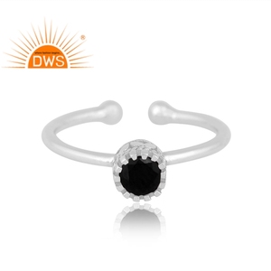 Amazing Design 925 Sterling Silver Natural <b>Black</b> Spinal Gemstone <b>Ring</b> For <b>Women</b> Custom Jewelry For <b>Women</b> Gift For Her - Product Image 3