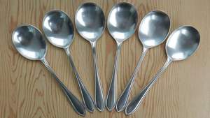 Ensemble de cuillères à dessert en acier inoxydable pour hôtel, vaisselle, cuillère à riz pour enfants, cuillère à soupe, cuillère en acier inoxydable, couverts avec polissage - Product Image 3