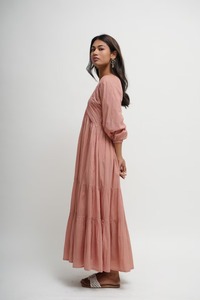 Nouvelle robe en coton indienne faite à la main à la mode tenue décontractée d'été élégante pour cadeau de mariée personnalisé robe cadeau pour elle en vente - Product Image 2