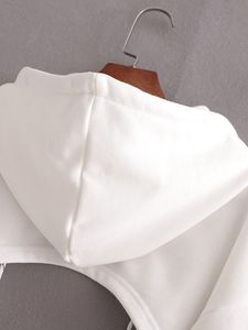 เสื้อครอปสตรีทรงสปอร์ตผ้าฟลีซนุ่มน้ำหนักเบาสวมใส่สบายเพิ่มบรรยากาศในเมือง - Product Image 3