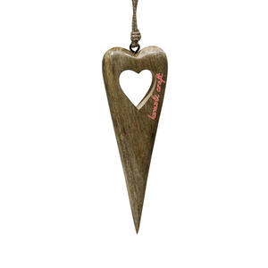 Wood Heart Shape Blank Wooden Christmas <b>Decorations</b> Ornament <b>Home</b> and Garden Christmas <b>Decorations</b> - Product Image 1