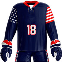 Pantalones de Uniforme de Hockey sobre Hielo Personalizados de Talla Grande, de Alta Calidad, 100% Poliéster, Impresos, de Secado Rápido, Transpirables, con Logotipo de Color Personalizado