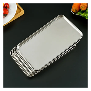 Suministros de alimentos Bandeja de metal para restaurantes domésticos Bandeja de servicio de cocina de mesa decorativa de mesa de moda de alta calidad - Product Image 3