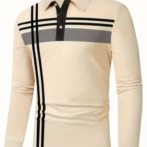 Camiseta Polo de Manga Larga 100% Algodón Personalizada al por Mayor para Hombre, Informal y Transpirable, Diseño Sólido, Suministro ODM - Product Image 1