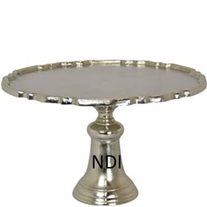 Soporte redondo para servir frutas, decorativo, de metal, con acabado dorado brillante, hecho a mano, para Navidad, bodas y celebraciones, ideal para hoteles. - Product Image 4