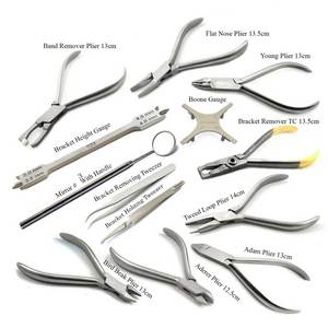 Kit de Instrumentos de Ortodoncia, Alicates para Arcos de Brackets, Pinzas, Calibrador, Herramientas Quirúrgicas Dentales de Metal, Manual - Product Image 1