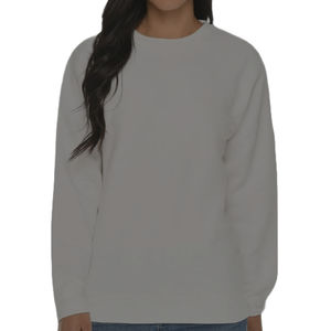 Camiseta personalizada de manga larga de Color sólido de estilo básico para mujer Fabricante OEM Camiseta lisa de algodón 100% de alta calidad para mujer - Product Image 1