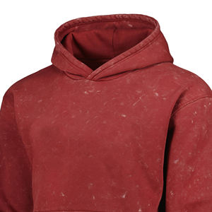 เสื้อฮู้ดดี้ผู้ชายแบบสั่งทำพิเศษ ผ้าฝ้าย 100% ตกแต่งด้วยเทคนิค Acid Wash เย็บอย่างประณีต สวมใส่สบาย ไม่ยับง่าย ระบายอากาศได้ดี เหมาะสำหรับฤดูหนาว - Product Image 5