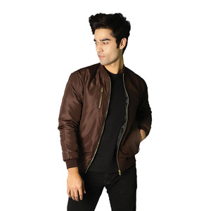 Nouveau design blouson d'aviateur d'hiver pour hommes vente en gros blouson d'hiver zippé blousons d'aviateur en coton décontractés OEM pour hommes - Product Image 1