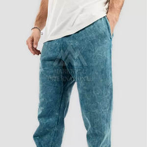 Wholesale Custom Logo Drawstring Acid Wash <b>Joggers</b> <b>Loose</b> Fit Customized Logo Printing Acid Wash <b>Joggers</b> - Product Image 6