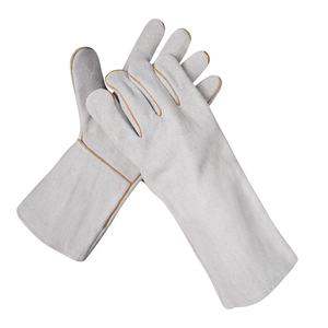 ถุงมือเชื่อมหนังวัวแบบแยกได้, ถุงมือป้องกันความร้อนป้องกันการกระแทกเพื่อความปลอดภัยในการทำงาน - Product Image 5