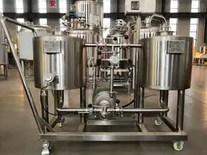 Sistema de limpeza CIP portátil 50L 100L Água alcalina fácil de operar para tanques de fabricação de cerveja para processamento de lavadoras