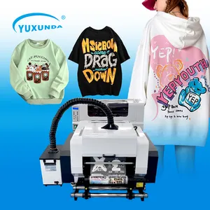 Digital T shirt Textile Printing Machine Heat Transfer PET Roll Film DTF Printer With Epson Printer