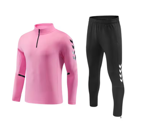 Vêtement de sport de football à demi-zip pas cher en gros, respirant, uniforme d'entraînement de football, fermeture élastique à la taille, vêtements de football Steeple - Product Image 4