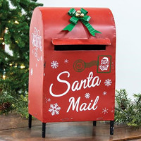 Boîte aux lettres murale moderne personnalisée pour jardin, avec logo, taille et design sur mesure, thème de Noël, en acier galvanisé et inoxydable, OEM