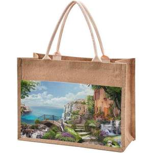 Eco-Friendly Wholesale Custom Printed Burlap Shopping <b>Jute</b> <b>Bag</b> Packaging Grocery Waterproof Manufacturer From Bangladesh Factory - Product Image 3