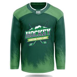Haut Hoge Kwaliteit Polyester Gratis Ontwerp Ijshockey Jersey Sublimatie Imprimer Geborduurd Logo Personnalisé Ijshockey Uniforme - Product Image 6