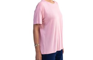 Camiseta de Verano Casual de Manga Corta Holgada con Estampado Gráfico para Mujer, Talla Grande, 100% Algodón, Venta al Por Mayor, Alta Calidad - Product Image 3