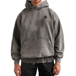 เสื้อฮู้ดแบบสวมหัวเสื้อครอปแบบมีฮู้ดสำหรับทุกเพศเสื้อสเวตเชิ้ตผ้าฝ้าย100% สกรีนลายสตรีทแวร์ - Product Image 1