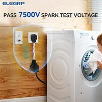 Cordon adaptateur pour sèche-linge ELEGRP conforme à la norme UL, 1,5 pied, 4 broches pour maison neuve vers 3 broches pour sèche-linge ancien, 30 ampères 250V 180 °   Prise rotative