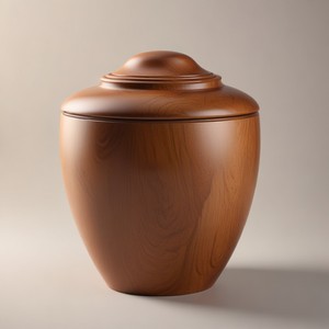 โกศเผาศพทำจากไม้จริงรูปทรงกลมโกศใส่ศพสำหรับขายในราคาไม่แพง - Product Image 6