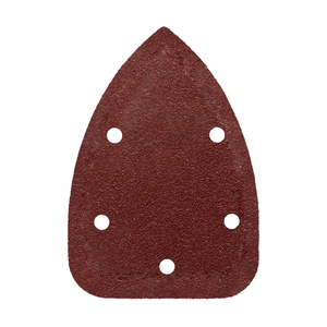 Lija Ricambio Velcro Delta 140x100 mm. Con Fori Grana 80 (10 Pezzi) - Product Image 1