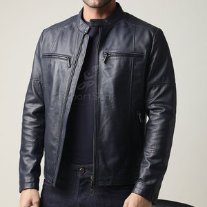 Chaqueta de cuero transpirable hecha en Material de alta calidad para hombre, chaqueta de cuero para hombre superventas para adulto - Product Image 3