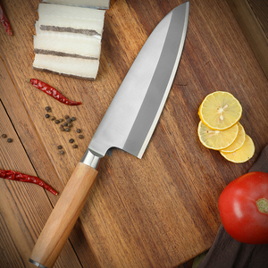 Venta al por mayor personalizado de alta calidad OEM ODM profesional japonés cuchillo de acero de alto carbono pescado Sashimi Sushi cuchillo de Chef rebanador - Product Image 3