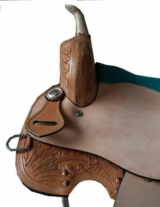 Selle de course Western en cuir véritable de qualité supérieure pour l'équitation - Product Image 2