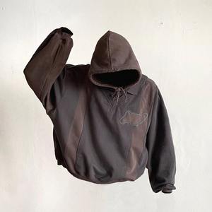 Vente en gros de sweat à capuche baggy épais 350 GSM pour hommes sweats à capuche surdimensionnés respirants 100% coton impression numérique pour l'hiver - Product Image 4