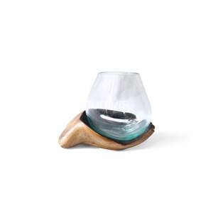 Venta al por mayor Mini forma natural tazón de vidrio fundido para acuario con madera flotante para el hogar propósito decorativo - Product Image 3