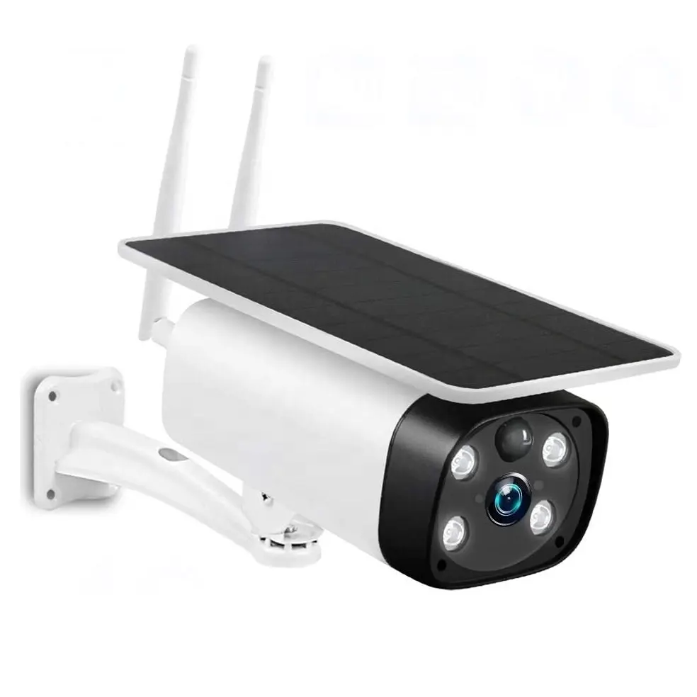 Vendita calda 4mp rete solare visione notturna telecamera ip 1080p h.264 su vif p2p telecamera ip wifi wireless esterna cctv a basso costo