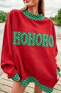 Women's Custom High Quality Women's <b>Mock</b> Neck Sweatshirt Applique Embroidery Logo Oversized Pullover Loose Fit Fleece - Product Image 2