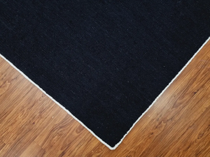 Tapis en laine de Nouvelle-Zélande tissé à la main Style marocain noir lavable salon/cuisine/tapis d'extérieur fait à la main - Product Image 2