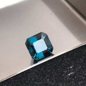 พลอยโทแพซเจียระไนทรงสี่เหลี่ยมพลอยเทียมสีฟ้าธรรมชาติส่งตรงจากโรงงานสั่งซื้อขั้นต่ำ100ชิ้น - Product Image 4