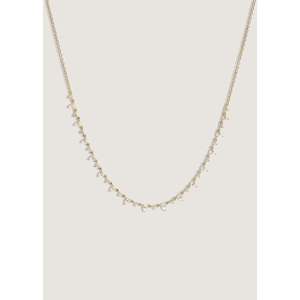 Juliette Yellow Gold Diamond Row Necklace - Product Image 1