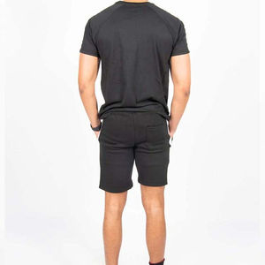 Conjuntos de pantalones cortos de algodón 100% de alta calidad para hombre, Camiseta estampada de estilo callejero y traje corto para verano - Product Image 3