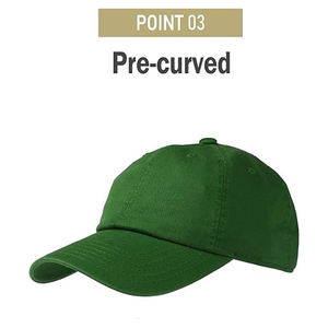 Sombreros de béisbol de algodón verde con logotipo bordado en 3D Ajuste ajustable Gorras deportivas al aire libre con estilo Sombreros casuales modernos - Product Image 4