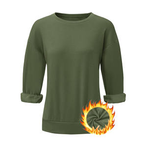 เสื้อฮู้ดและสเวตเตอร์ผูกโบว์ไหล่ของผู้หญิงเสื้อสเวตเตอร์ถักแบบหลวมๆมีฮู้ดสำหรับผู้หญิง - Product Image 1