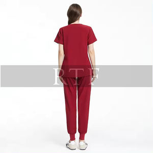 Tenues médicales écologiques extensibles pour femmes, ensembles de blouses et pantalons de jogging, uniformes d'infirmière, uniformes médicaux, uniformes d'hôpital - Product Image 4