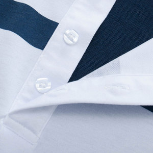 Hommes solides respirants de polyester/coton pour des T-shirts avec la conception élégante d'impression de logo fait sur commande - Product Image 4