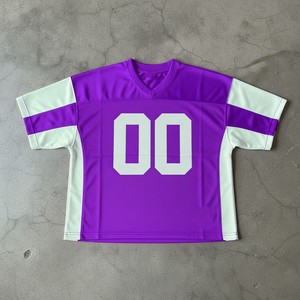 Red <b>Men's</b> V-Neck Short Sleeve Sport Jersey Blank 00 Number Printed Quick Dry Polyester Regular Fit - Product Image 6