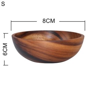 Handmade Eco-Friendly Mango <b>Wood</b> Serving <b>Bowl</b> High Gloss Natural <b>Wood</b> Colour Modern <b>Large</b> Salad <b>Bowl</b> Prisma Designs - Product Image 2